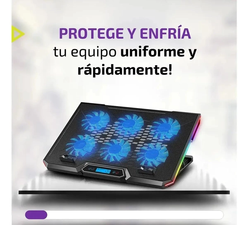 BASE ENFRIADORA AJUSTABLE PARA NOTEBOOKS DE 17 PULGADAS - 7