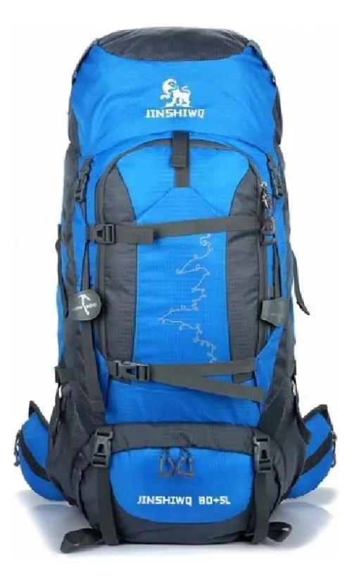 MOCHILA DE CAMPING IMPERMEABLE 80L PARA SENDERISMO VERDE LIMA - 4