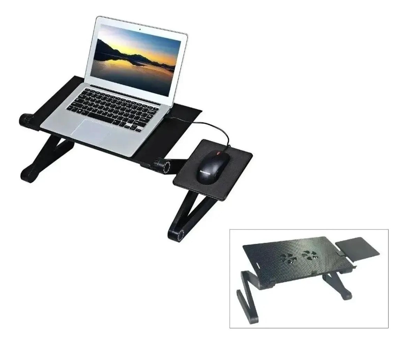 MESA PLEGABLE AJUSTABLE CON ENFRIADOR PARA NOTEBOOK - 4