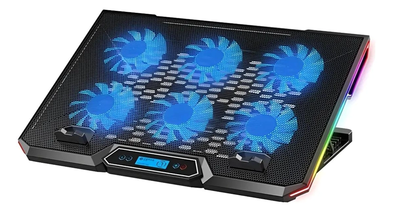 BASE DE REFRIGERACION ERGONOMICA PARA NOTEBOOK CON VENTILADORES RGB - 1