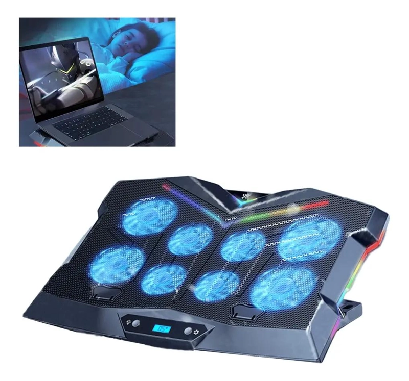SOPORTE AJUSTABLE PARA NOTEBOOK CON ENFRIADOR SILENCIOSO - 1