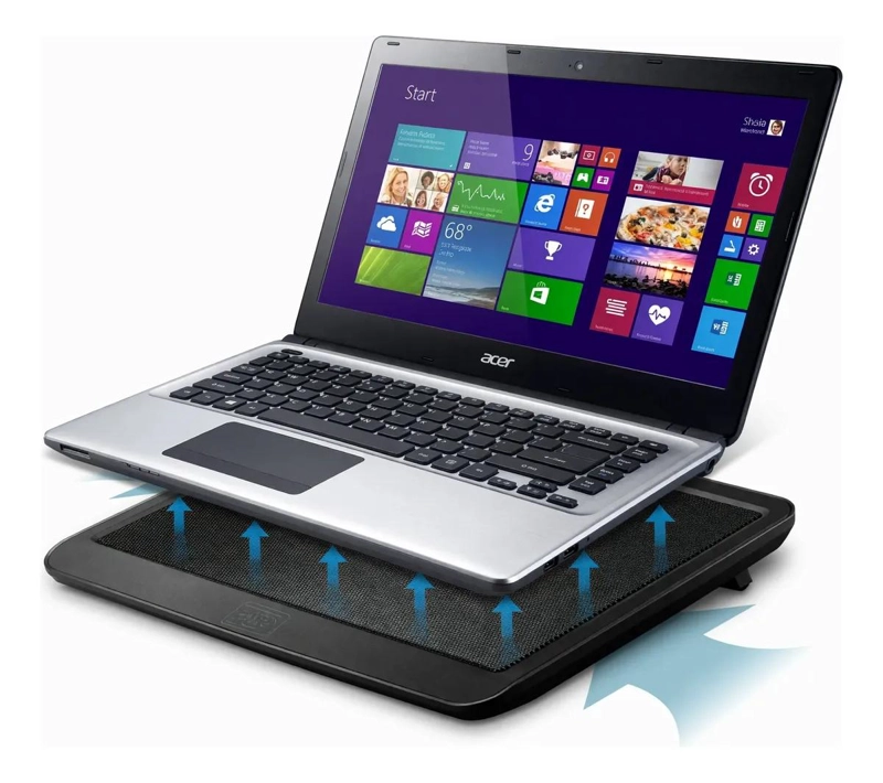 BASE ENFRIADORA PARA NOTEBOOK CON VENTILADORES INTEGRADOS - 1