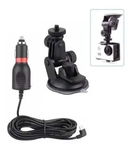 KIT DE SOPORTE VENTOSA Y CARGADOR PARA CAMARA DEPORTIVA - 1