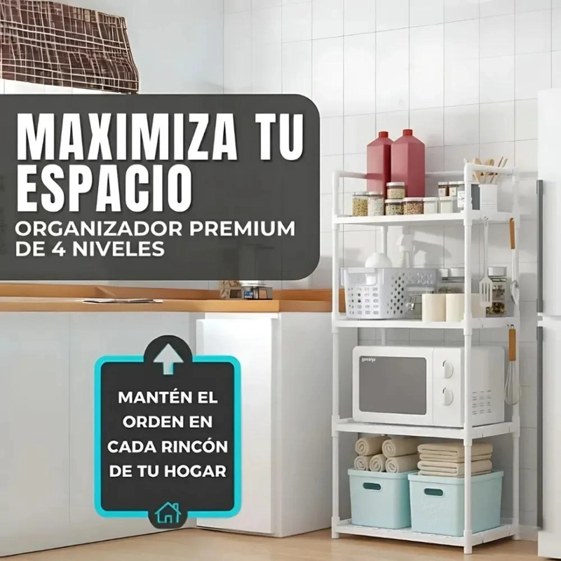 ESTANTE ORGANIZADOR MULTIFUNCIONAL PARA COCINA Y BAÑO - 10