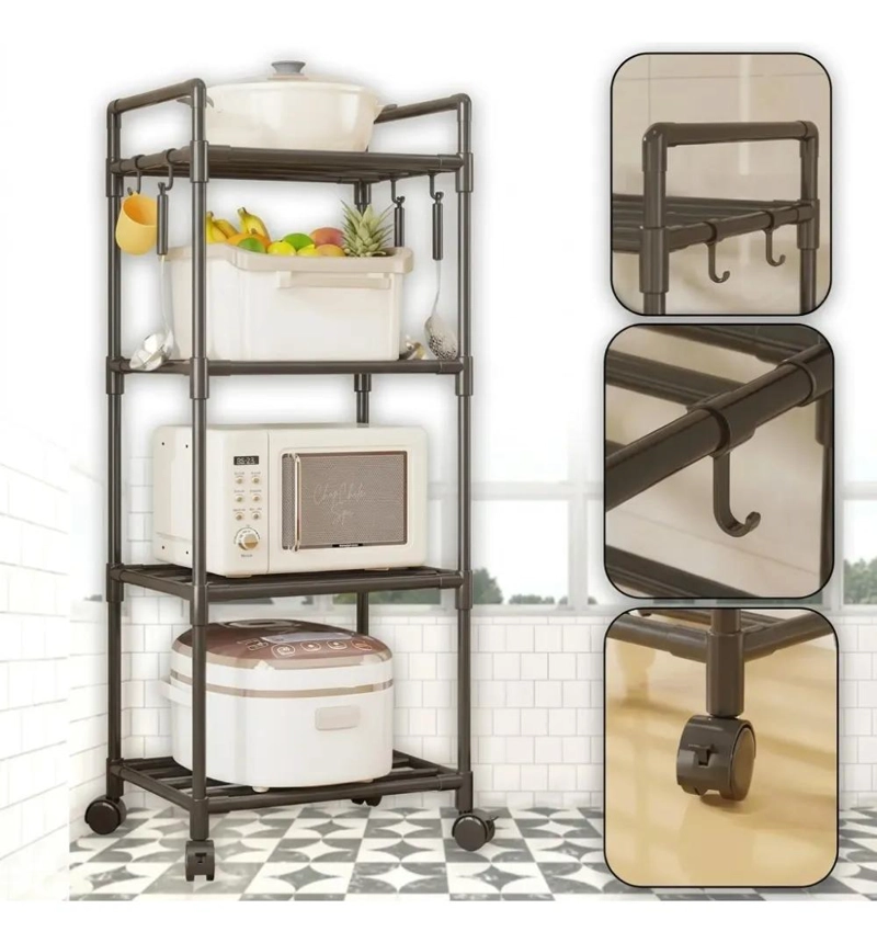ESTANTE ORGANIZADOR MULTIFUNCIONAL PARA COCINA Y BAÑO - 8