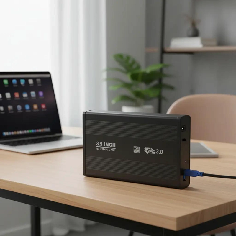 CARCASA EXTERNA PARA DISCO DURO SATA 3.5 USB 3.0 - 6