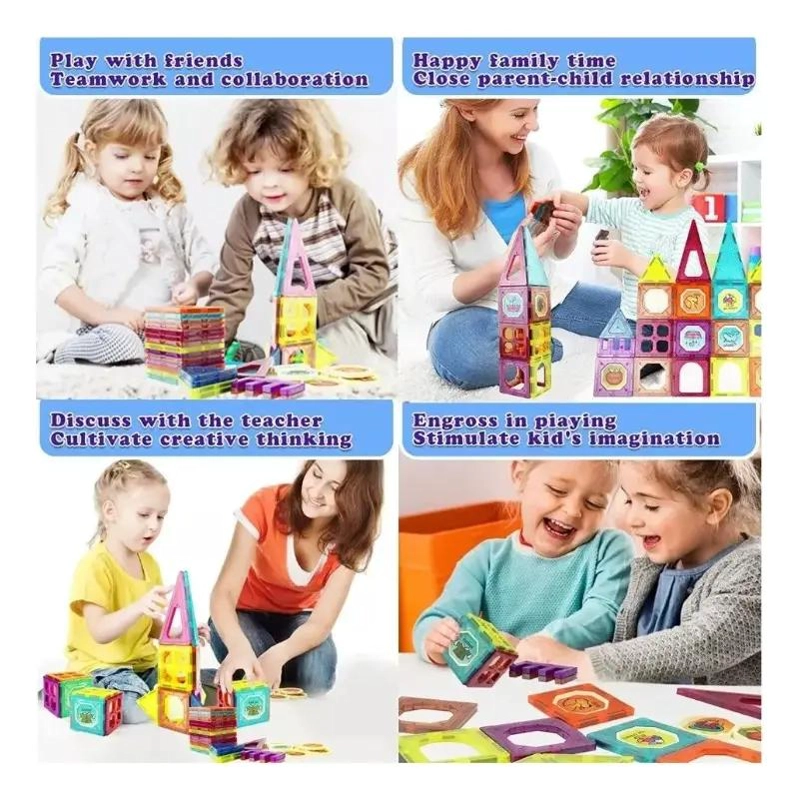JUEGO DE BLOQUES MAGNE TICOS DE 32 PIEZAS PARA CONSTRUCCION CREATIVA - 5