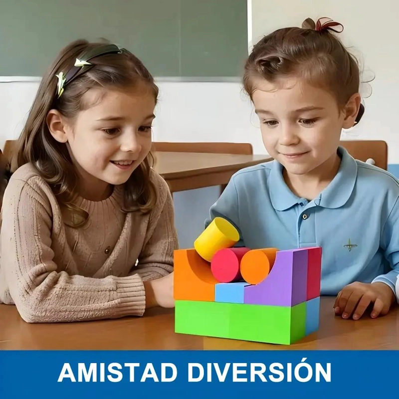 BLOQUES DE ESPUMA MULTICOLORES PARA NIÑOS DE 2 A 4 AÑOS - 5