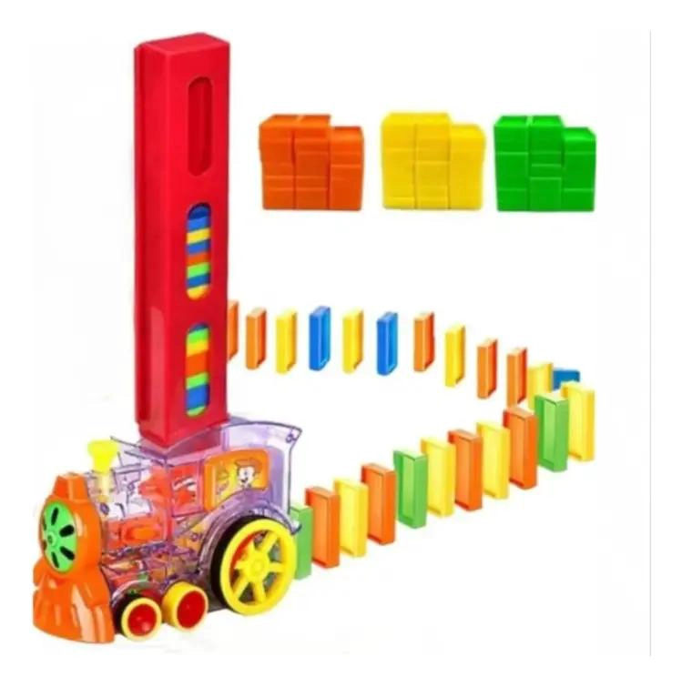 TREN DIDACTICO DE DOMINO PARA NIÑOS CON 60 FICHAS - 2