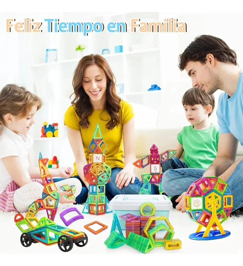 JUEGO DE CONSTRUCCION MAGNE TICO 46 PIEZAS PARA NIÑOS - 5