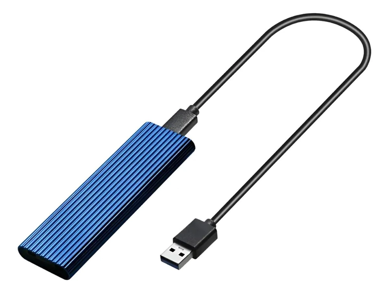 CAJA DE ALUMINIO PARA DISCO DURO M.2 A USB 3.0 - 1