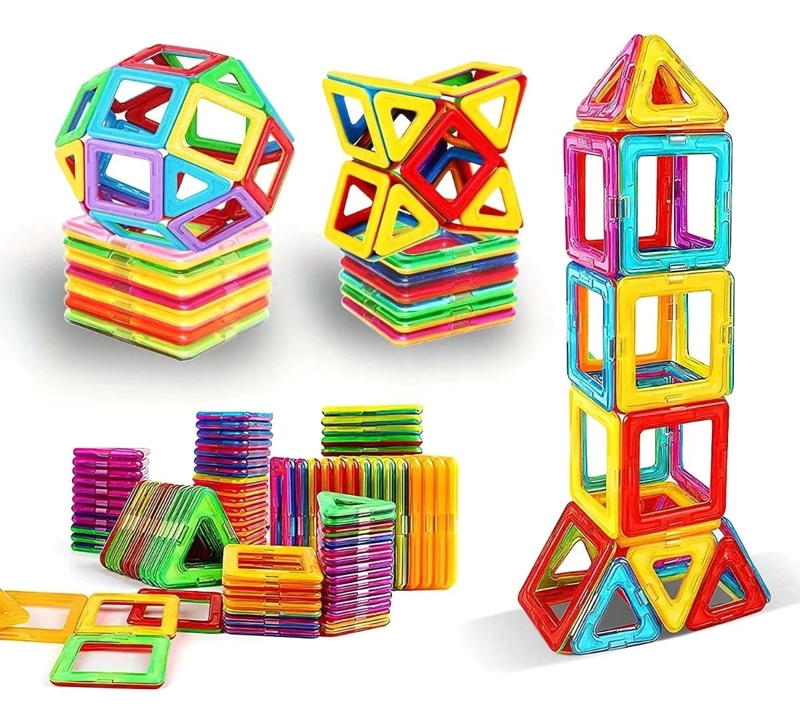 JUEGO DE BLOQUES MAGNE TICOS EDUCATIVOS DE 50 PIEZAS - 7