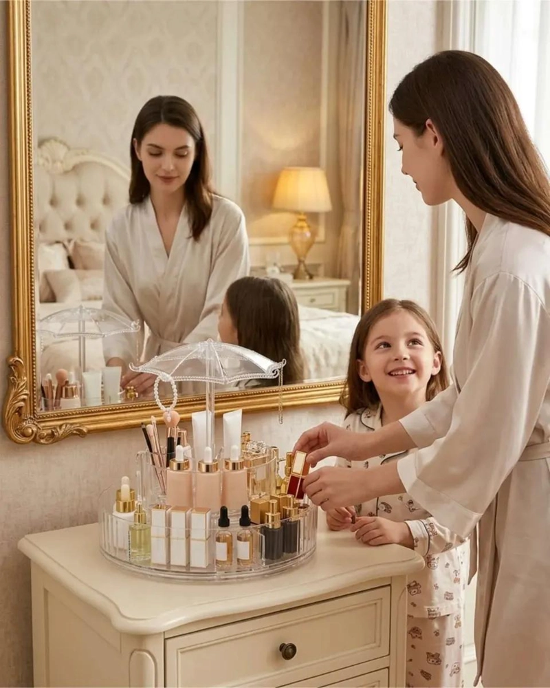 ESTANTE GIRATORIO 360 PARA ORGANIZACION DE COSME TICOS Y SKINCARE - 5