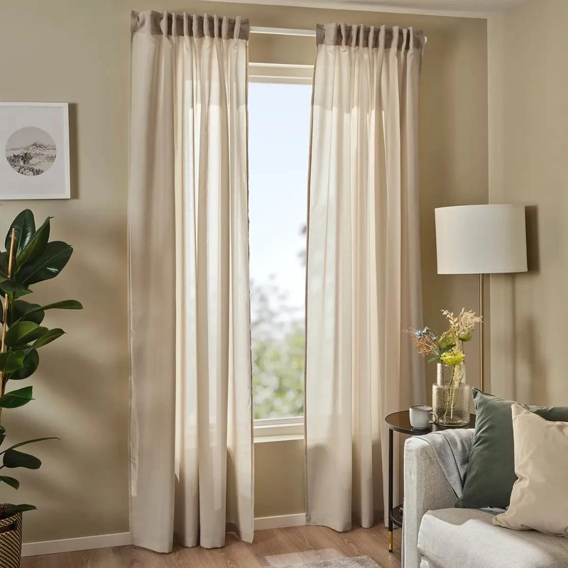VISILLO ELEGANTE EN BLANCO NIEVE PARA VENTANAS DE 145X250 CM - 2