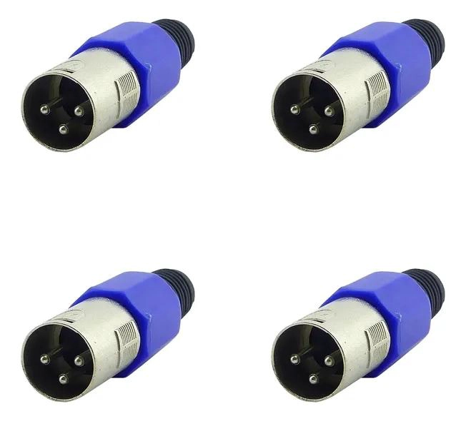 CONECTOR CANON MACHO PARA MICROFONO DE AUDIO - 1