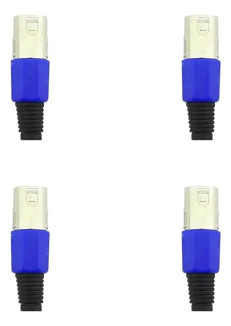 CONECTOR CANON MACHO PARA MICROFONO DE AUDIO - 2
