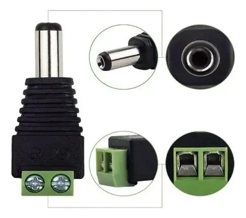 SET DE 4 VIDEO BALUN 8MP Y CONECTORES DC PARA INSTALACIONES - 3