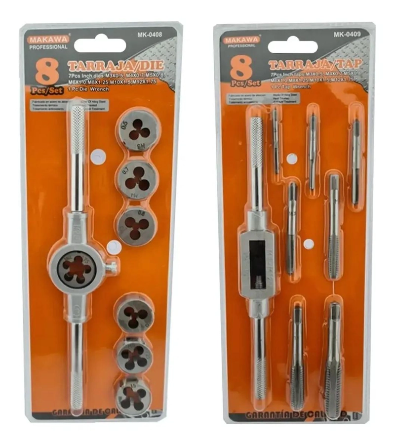 SET KIT JUEGO DE TERRAJAS MACHO Y HEMBRA - 1