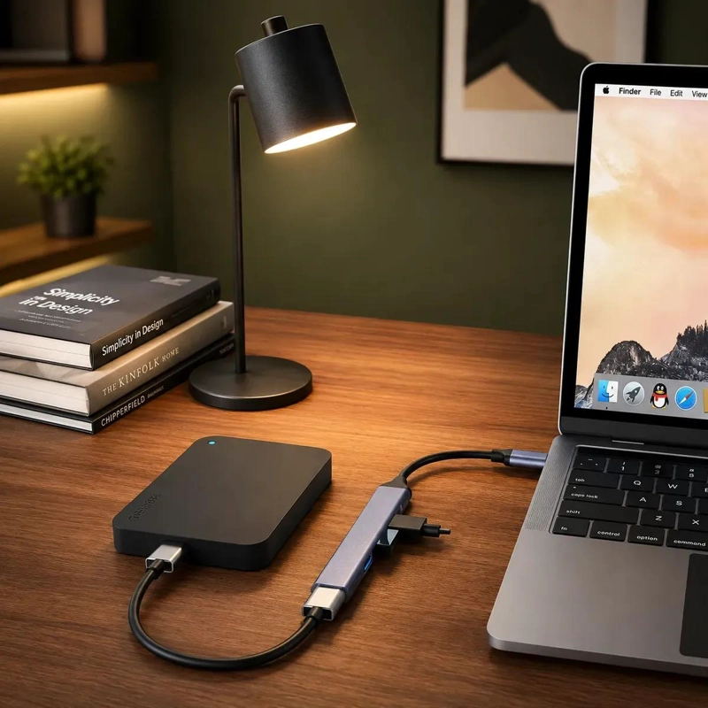 HUB USB 4 PUERTOS CON ADAPTADOR TIPO C PARA CONEXIONES MULTIPLES - 3