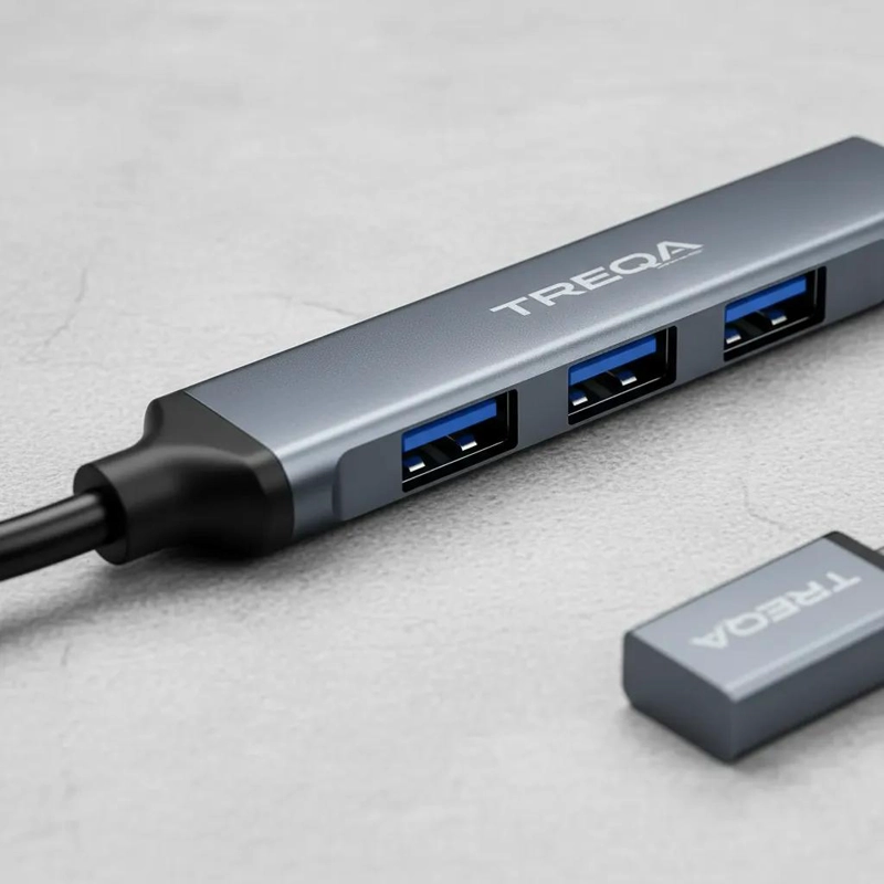 HUB USB 4 PUERTOS CON ADAPTADOR TIPO C PARA CONEXIONES MULTIPLES - 7