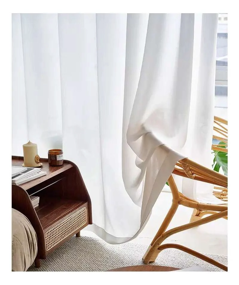 VISILLOS MINIMALISTAS DE TENCEL CON TEXTURA ELEGANTE 1.4X2.3 - 1