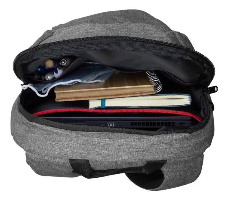 MOCHILA PORTA-NOTEBOOK GRIS 9 LITROS IMPERMEABLE - 4