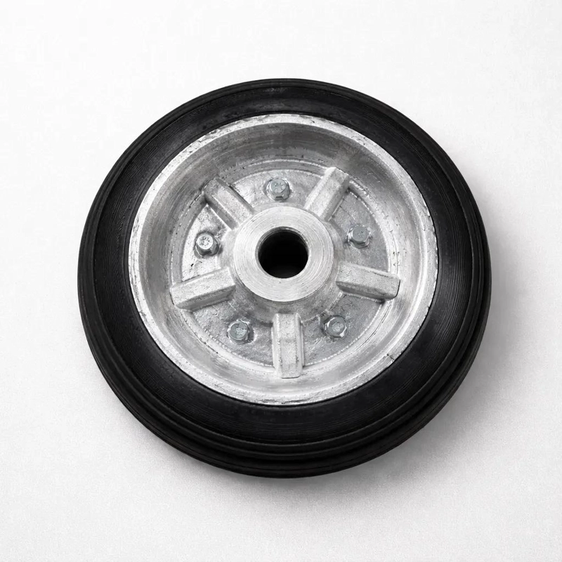 RUEDA DE CARRO DE 8 PULGADAS CON BUJE METALICO - 1