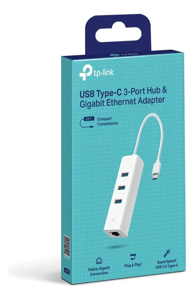 ADAPTADOR USB TIPO C CON HUB DE 3 PUERTOS Y ETHERNET - 3
