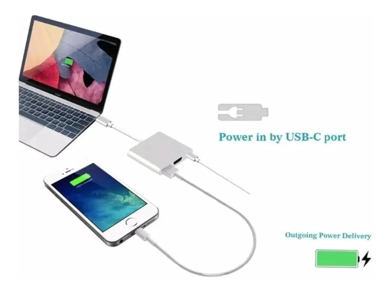 ADAPTADOR USB TIPO C 3 EN 1 CON HDMI Y USB 3.0 - 5
