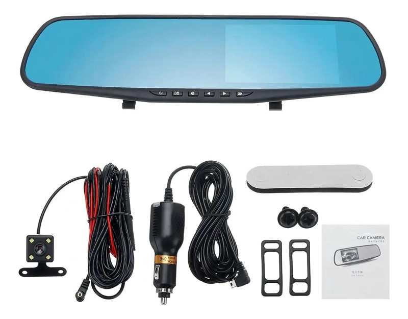 CAMARA DE AUTO CON ESPEJO RETROVISOR Y RETROCESO - 1