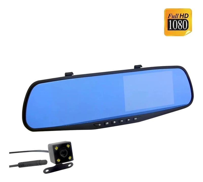 CAMARA DE AUTO CON ESPEJO RETROVISOR Y RETROCESO - 7