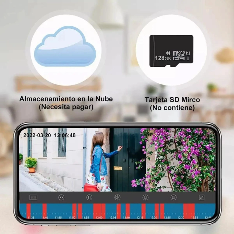 CAMARA DE SEGURIDAD WIFI CON AUDIO BIDIRECCIONAL Y ALARMA - 3