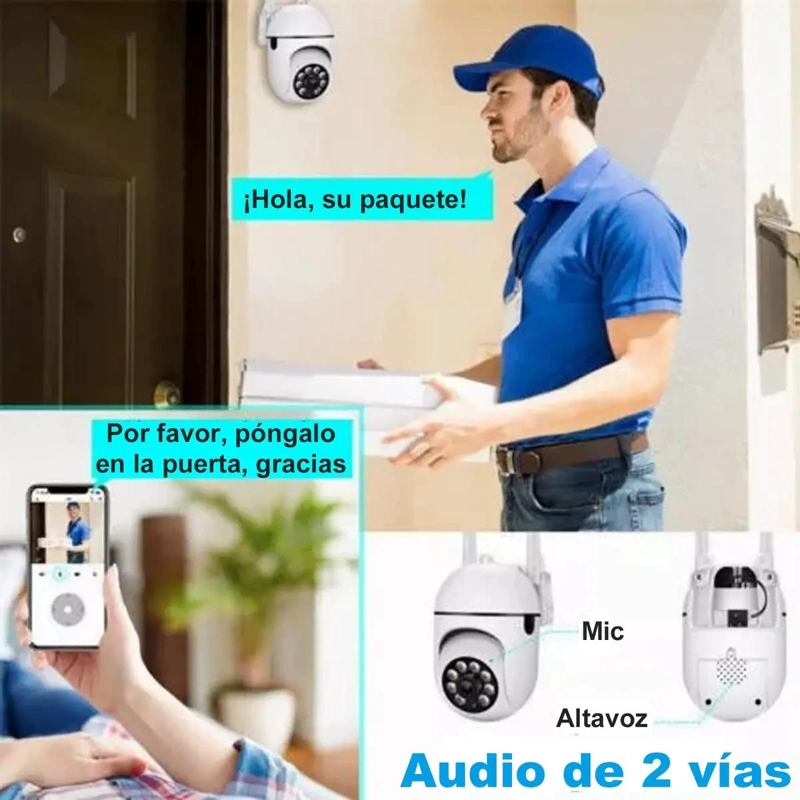 CAMARA DE SEGURIDAD WIFI CON AUDIO BIDIRECCIONAL Y ALARMA - 7