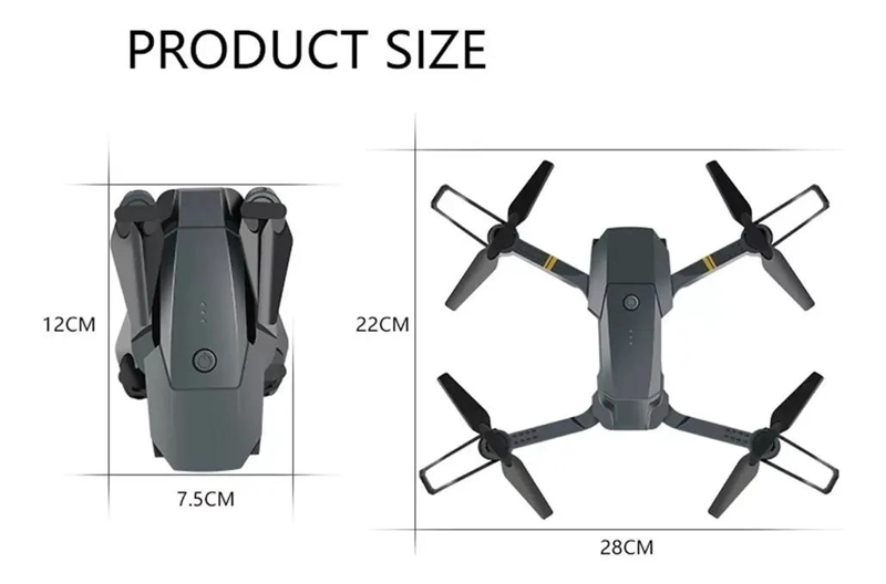 DRON PLEGABLE CON CAMARA 998W PARA CAPTURA AE REA - 2
