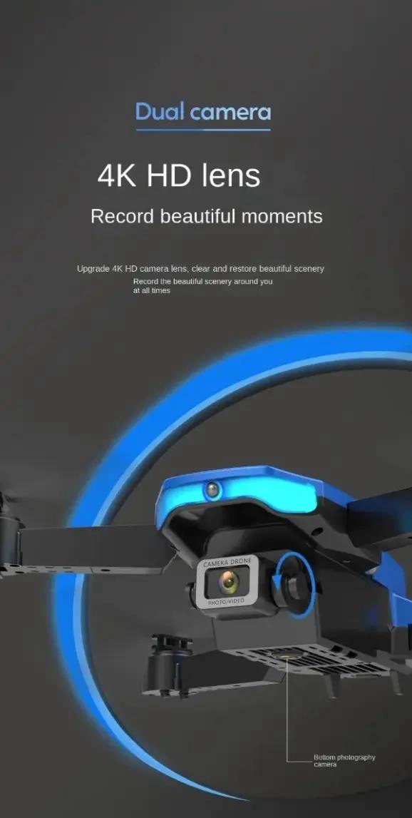 DRON PLEGABLE CON DOBLE CAMARA 4K Y CONTROL WIFI - 5