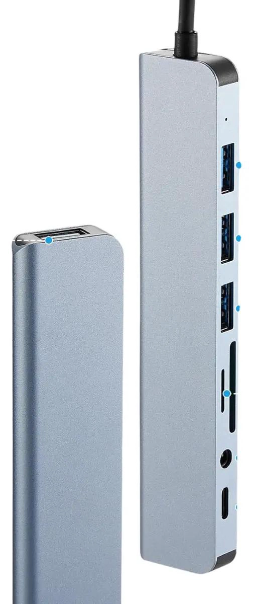 HUB USB TIPO C 8 EN 1 CON HDMI Y LECTOR DE TARJETAS - 4