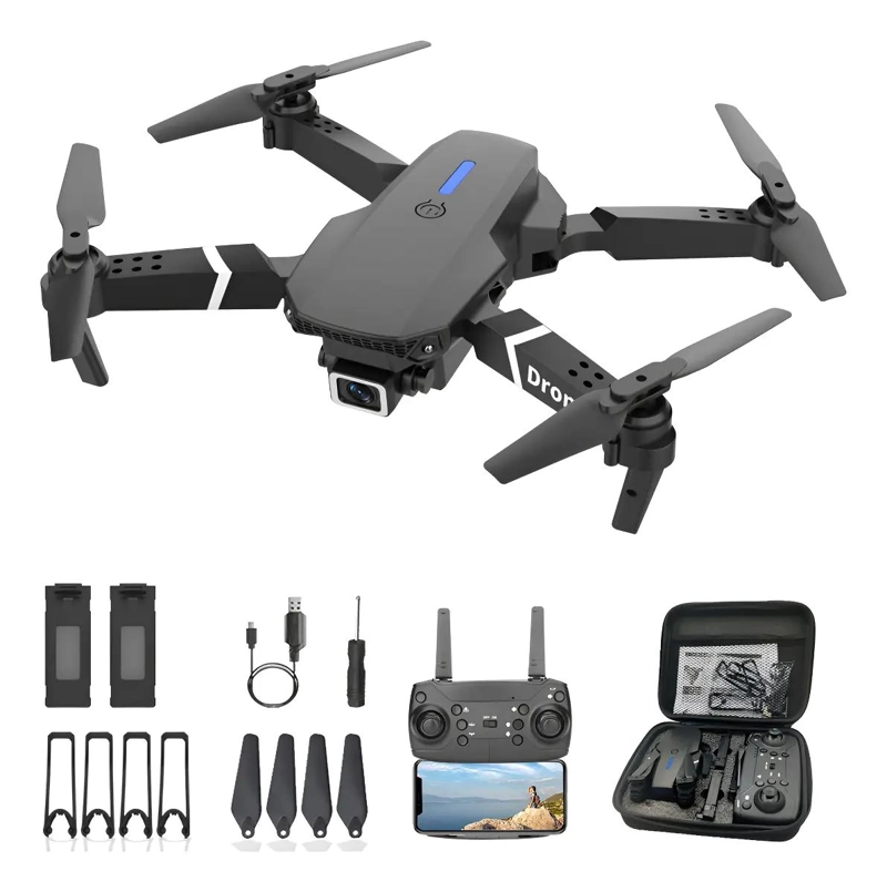 DRON FPV CON CAMARA 4K Y 2 BATERIAS RECARGABLES - 1