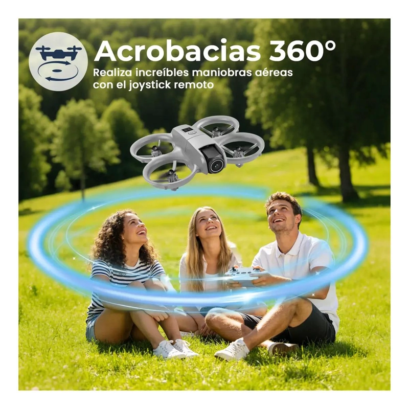 MINI DRONE FPV DOBLE CAMARA 4K PORTATIL Y FACIL DE USAR - 6