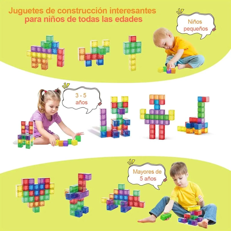 BLOQUES MAGNE TICOS DE CONSTRUCCION DIDACTICOS PARA NIÑOS - 6