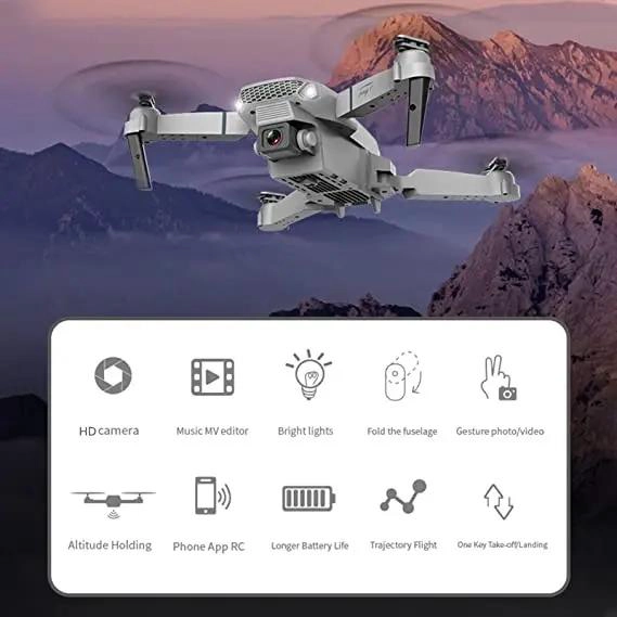 MINI DRON CON CAMARA 720P Y CONTROL REMOTO ERGONOMICO - 4