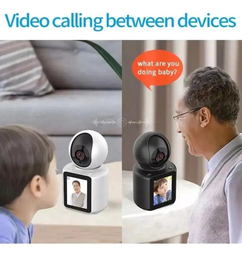 CAMARA IP WIFI 360° PARA MONITOREO DE BEBE S CON AUDIO - 4