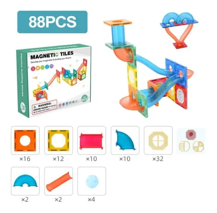 JUEGOS DIDACTICOS MAGNE TICOS DE CONSTRUCCION 88 PIEZAS - 1