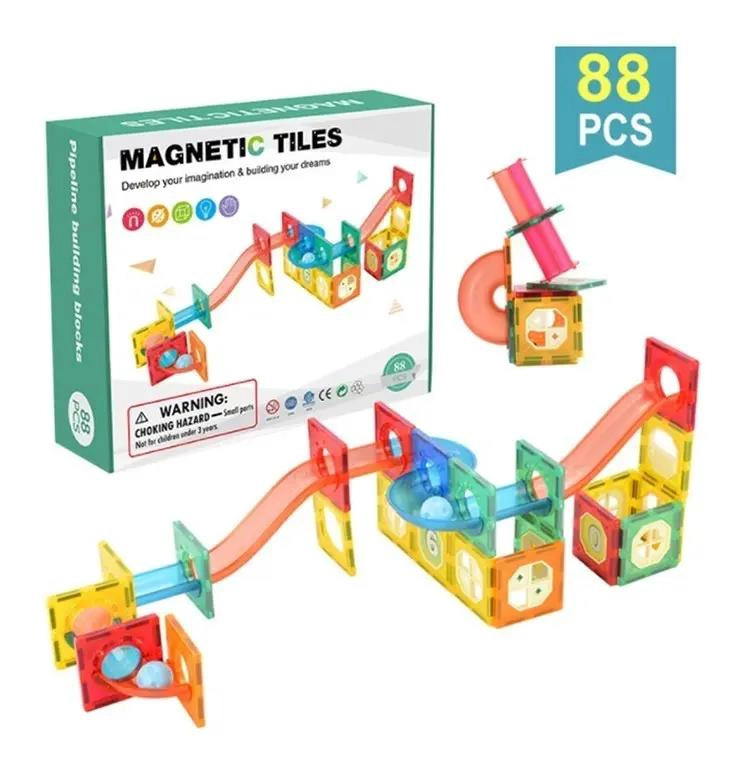 JUEGOS DIDACTICOS MAGNE TICOS DE CONSTRUCCION 88 PIEZAS - 3