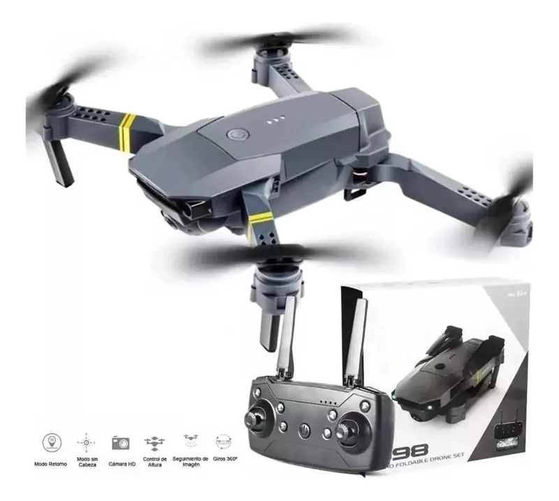 DRONE PLEGABLE CON CAMARA 1080P Y CONTROL POR SMARTPHONE - 1
