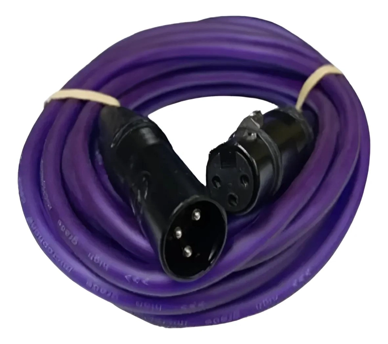 CABLE XLR 3 PINES MACHO A HEMBRA 6.35MM DE ALTA CALIDAD - 1