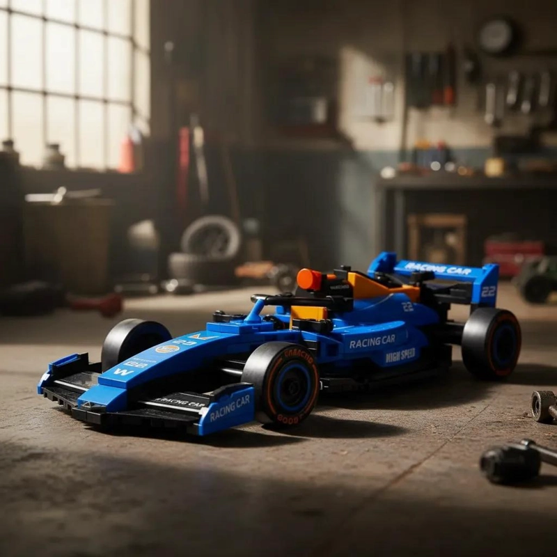 AUTO DE CARRERAS F1 PARA ARMAR BLOQUES DE CONSTRUCCION CREATIVOS - 4