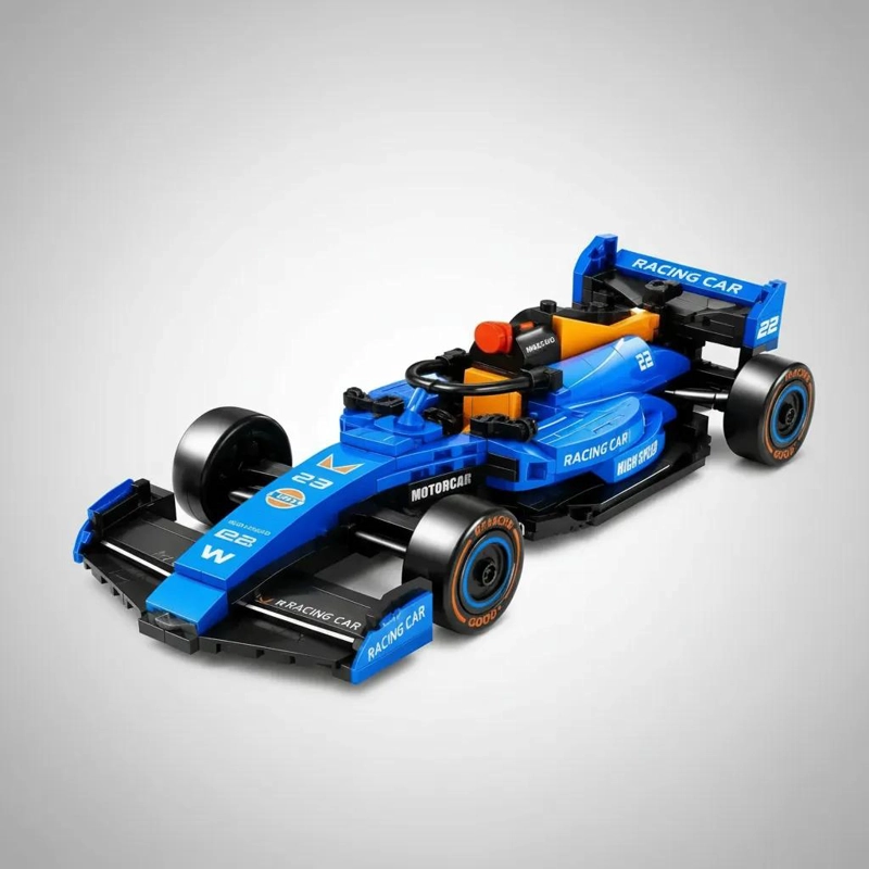 AUTO DE CARRERAS F1 PARA ARMAR BLOQUES DE CONSTRUCCION CREATIVOS - 6
