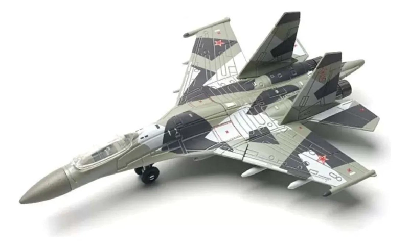 MODELO DE AVION DE COMBATE SU-35 A ESCALA 1:100 PARA CONSTRUCCION - 1