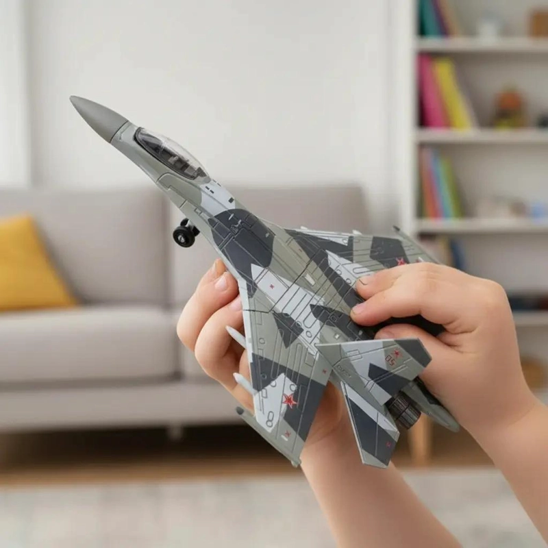 MODELO DE AVION DE COMBATE SU-35 A ESCALA 1:100 PARA CONSTRUCCION - 4