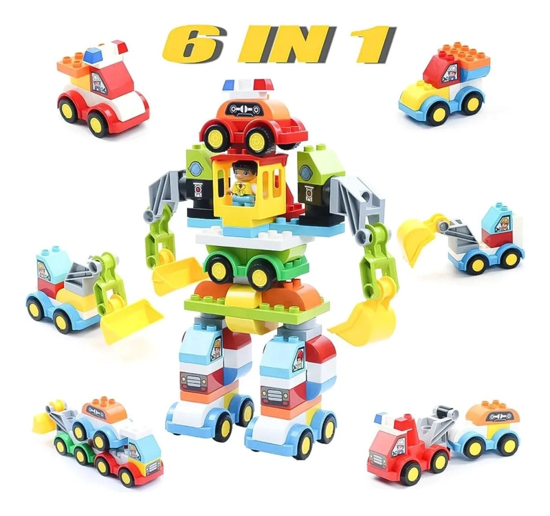 SET DE BLOQUES DE CONSTRUCCION PARA NIÑOS CON 85 PIEZAS - 2